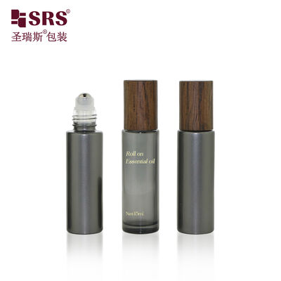 خرید رول شیشه ای رنگی شفاف BLPM 15ML روی بطری با درپوش چوبی online manufacture