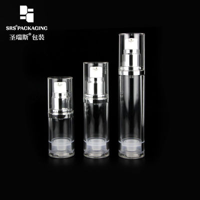 خرید پمپ بدون هوا از پلاستیک پلاستیکی شفاف 15ml 30ml 50ml بطری خالی online manufacture