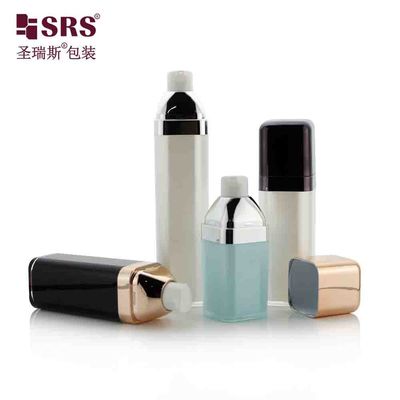 خرید رنگ سفارشی لوشن آرایشی خالی زیبا بطری پمپ بدون هوا مربع online manufacture