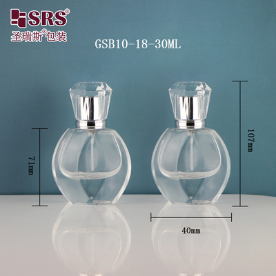 کلاه شکل الماس عطر خالی لوکس سفارشی 1 اونس بطری اسپری شیشه ای