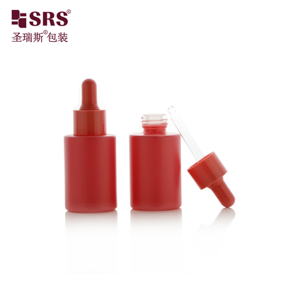 رنگ سفارشی ماکارون رنگ شیشه خالی عمده فروشی بطری قطره ای روغن ضروری 30 میلی لیتر