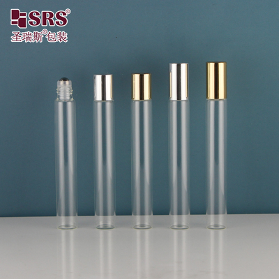 بطری های عطر شیشه ای شفاف 12 میلی لیتر بطری روغن ضروری