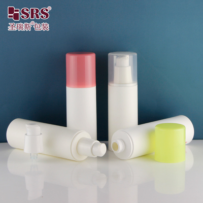 تزریق PCR سفید لوشن صورت سازگار با محیط زیست پمپ بطری های پلاستیکی بطری بدون هوا 50ml