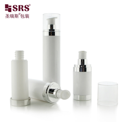15ml 30ml 50ml طراحی منحصر به فرد پمپ گرد پلاستیکی کرم کرم مراقبت از صورت بطری بدون هوا