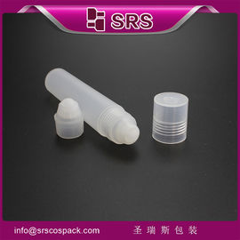 SRS ساخته شده در چین خالی 20ml بدن پلاستیکی درخشان روغن مو استفاده از رول روی بطری با توپ PP