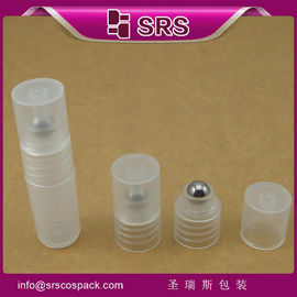 SRS ساخته شده در چین 3ml رول پر شده بر روی بطری پلاستیکی با پوشش پیچ PP برای ژل چشم نمونه