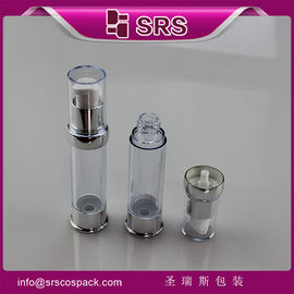 SRS 2015 جدیدترین طراحی پلاستیکی دور شفاف لوکس خالی 15ml 20ml 30ml بطری سرم
