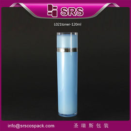SRS عمده فروشی لوکس آکریلیک بطری خالی 120 میلی لیتر پلاستیکی مربع بسته بندی سفید برای تونر