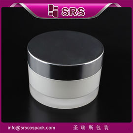 قوطی کرم مراقبت از پوست لوکس و با کیفیت بالا،J023 عرضه کننده قوطی گرد آکریلیک