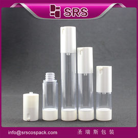 TA021 15ml 30ml 50ml بطری پمپ سفید بدون هوا برای لوشن