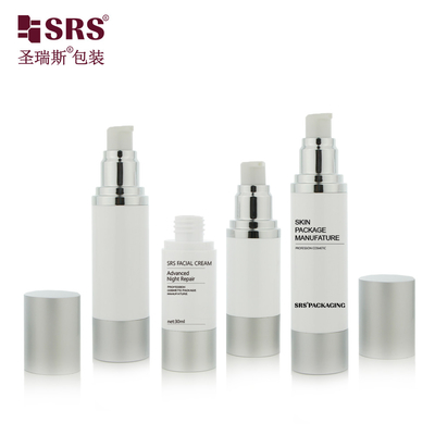 سفارشی سازی عمده فروشی 15ml 50ml لوشن آرایشی خالی سرم پمپ بدون هوا بطری 30ml