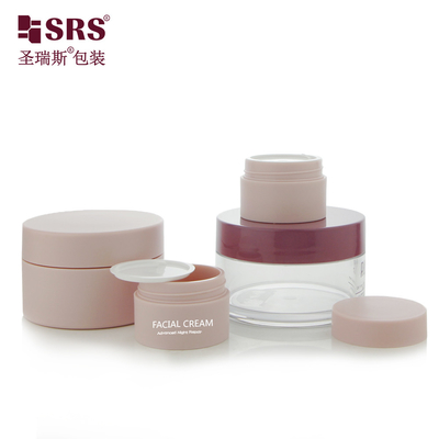 15 گرام 80 گرام مات به پایان رسید ظرف کرم پلاستیکی خالی سفارشی گلابی رنگ بطری های آرایشی PET