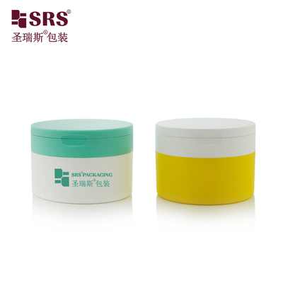 4 اونس پلاستیکی PP PCR دو طرفه دیوار سفارشی Flip Cap با قاشق بدن Scrub جار ظرف