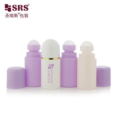 بطری 60 میلی لیتر دایره ای ضد عطر سفید جامد PP PCR بازیافت شده دوستدار محیط زیست