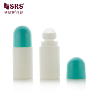 گلوله PP حفره ای سفارشی رنگ جامد رولر PP ضد عطر ژل عمده فروشی رول روی بطری