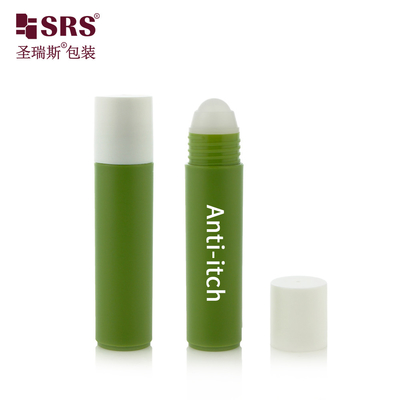 مواد پلاستیکی مواد غذایی مواد آرایشی خالی روی بطری 30ml سرم مو با رول ماساژ