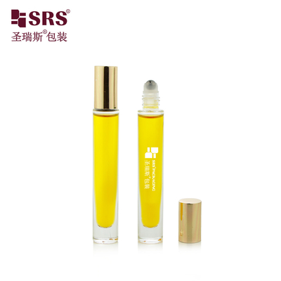 بطری های گلس شفاف شکل گرد و رولر بال عطر 10 میلی لیتر