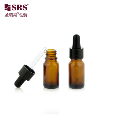 10 میلی لیتر 1/3 اونس مخزن خالی تحویل سریع شیشه ای روغن ضروری آبنبات قطره کش