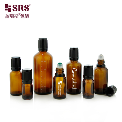 ظرفیت بطری رولر شیشه ای 100 میلی لیتر روغن ضروری مایع
