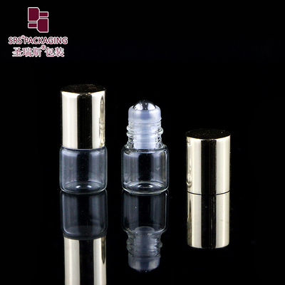BLP-1ML لوله شیشه ای شفاف روغن ضروری رول روی بطری دوامدار و مناسب برای ترکیب DIY