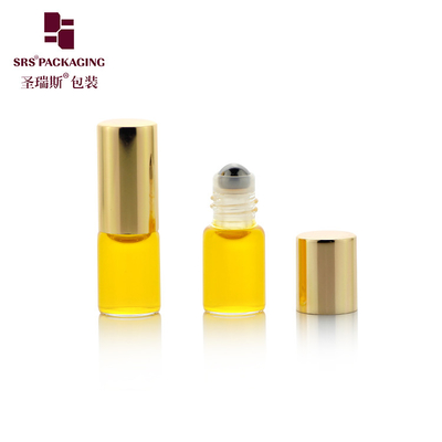 BLP-2MLml لوله شیشه ای رول روی بطری برای نمونه های سفارشی بطری گلوله ای استیل رول برای روغن عطر