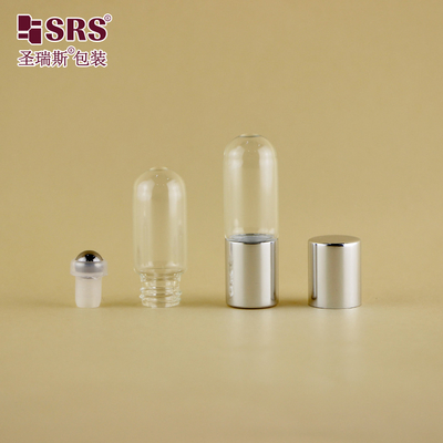 BLP-3ml لوله شیشه ای گرد پایین رول روی بطری در رنگ سفارشی پانتون برای روغن آروماتراپی بدون نشت
