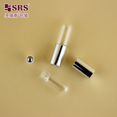 BLP-3ML شفاف دور پایین شیشه رول روی بطری برای روغن ضروری عطر بدون نشت بسته بندی اپلیکیشن