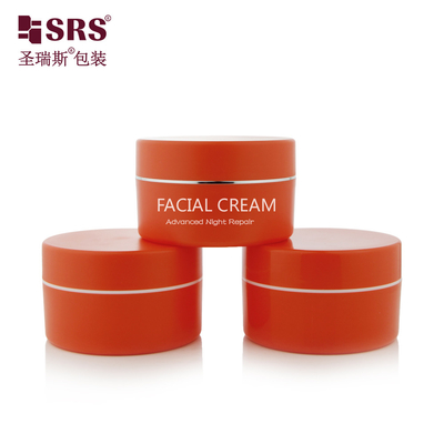 SRSJK 100g 150g خالی پلاستیکی پی پی شیشه کرم ظرف دیواری دوگانه مت در قالب رنگ سفارشی در دسترس است