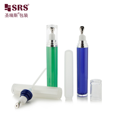 LR001-15ML لوکس سفارشی رنگ آبی سبز سفید رنگ اکریلیک دو طرفه دیوار لوشن پمپ بطری ظرف