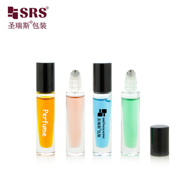 GB1-5ML اندازه سفر جیبی زیبا دور کوتاه شیشه رول روی بطری برای روغن ناخن بسته بندی آرایشی