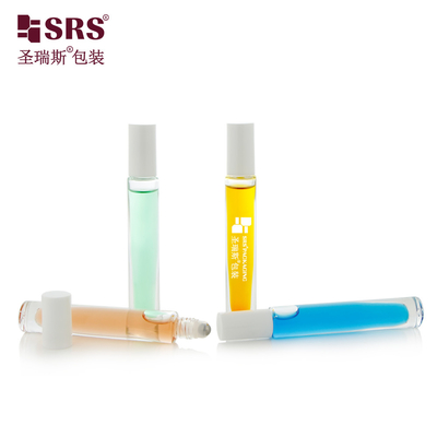 GB1-10ml رول شیشه ای دیواری ضخیم روی بطری با کاپ پلاستیکی PP راه حل های بسته بندی سازگار با محیط زیست و پایدار