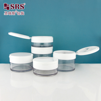 PETG003 پلاستیکی گرد ضخیم دیواره تزریق شفاف راحت Flip Cap شیشه پلاستیکی برای ژل مو ساخته شده از PETG