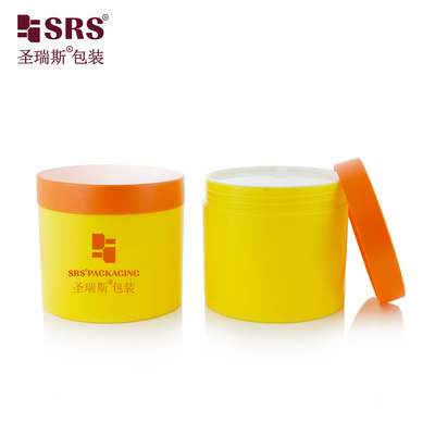 SRSQ 400g خالی سطح درخشان PP PCR مواد بازیافت شده با گواهینامه کرم بدن جار ظرف سفارشی رنگ در دسترس