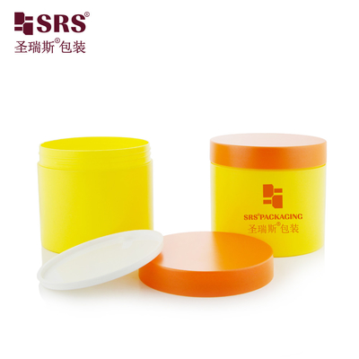 SRS 400g سایز بزرگ یک دیواره چشمک پوشی PP کرم جار تزئینات رنگ آمیزی PCR ظرف بسته بندی