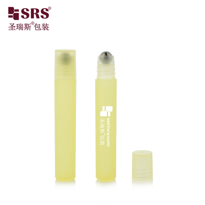 RPP 8ml تزریق خالی سفارشی رنگ زرد مات تمام شده سرم چشم رول روی بطری بدون نشت