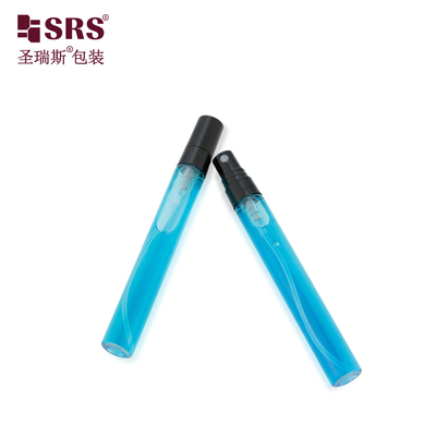 BLPP-10ML اندازه جیبی مینی زیبا طراحی بلند شفاف شیشه ای لوله اسپری پمپ بطری برای عطر