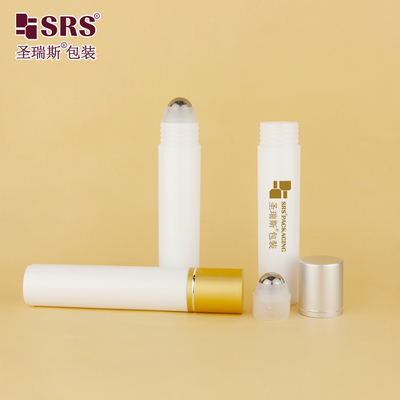 RPA-35ML تزریق رنگی سفارشی مات تمام شده پلاستیکی یخ زده تزئینات PP. سروم مو رول روی بطری با کاپ آلومینیومی