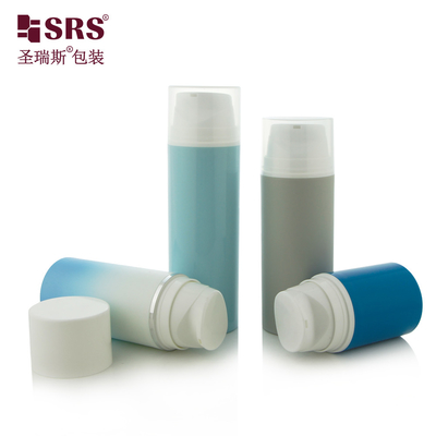 PA601 30ml،50ml،80ml،100ml،120ml،150ml،200ml خالی Snap On Style خلاء یک دیواره تزریق رنگ پایه لوشن پمپ بی هوا پلاستیکی بطری PCR PP