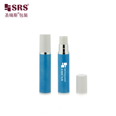 A003 5ml رنگ نقره ای فلزی شده شانه تزریق رنگ جامد پلاستیکی خالی پمپ بدون هوا بطری بسته بندی ظرف