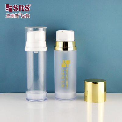 A0215 50ML 120ML 150ML بطری AS با یک دیوار لوکس بطری لوشن بدون هوا برای بستر ژل سرم صورت