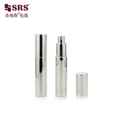 BLPA 10ML شیشه گرد خالی نقره ای درخشان با فلزات تزئینی