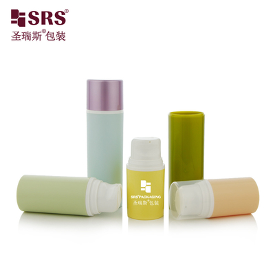 PA203A 15ML 30ML 50ML بطری بدون هوا PP قابل سفارشی برای سرم آسان برای چاپ مارک بندی بسته بندی آرایشی