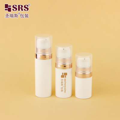 A028 5ml 10ml 15ml 20ml خالی PP گرد مواد بازیافت شده جیب ژل صورت پمپ بی هوا بطری نمونه تزریق رنگ سفارشی
