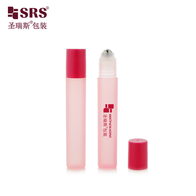 RPP-15ML کلاه پیچ پلاستیکی قرمز بدون نشت بطری PP رول آن با توپ فولادی برای تسکین درد ژل چشم