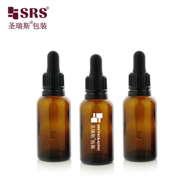 D003-2 پوشش قطره ای پلاستیکی برای بطری شیشه ای گرد بسته بندی روغن ضروری با لوگو چاپ شده