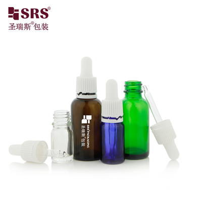 D004 طراحی منحصر به فرد TE پوشش قطره کش پلاستیکی ضد دستکاری 5ML 10ML 15ML 20ML 30ML 50ML بطری شیشه ای 100ML