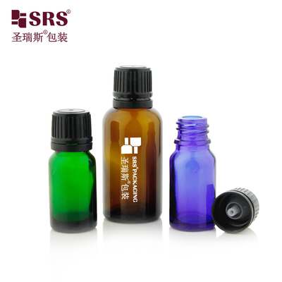 G006 شیشه دور بوستون بطری Tamer روشن TE Cap با قطره افقی ورودی برای روغن ضروری