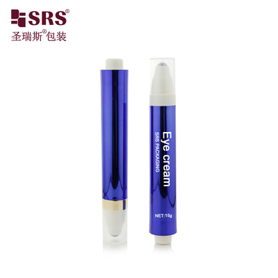 AY 10ML 15ML پمپ پلاستیکی بازیافت شده طراحی پمپ رولر بال مجهز به بطری برای حلقه تاریک کاهش کرم چشم