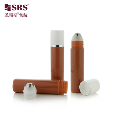 RPP-30ml قهوه ای نامرئی رنگ سفارشی قالب تزریقی گرد گردن شانه شیشه ماساژ