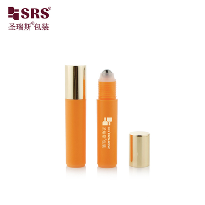 RPA-10ML تزریق رنگ سفارشی پلاستیکی درخشان یخ زده PP PCR رولر استیل توپ آب سرم چشم ظرف شیشه ماساژ
